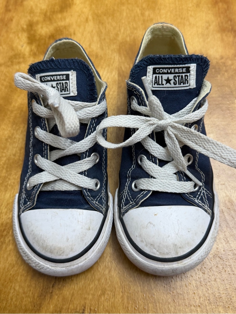 Navy Blue Converse All Stars size 10 kids